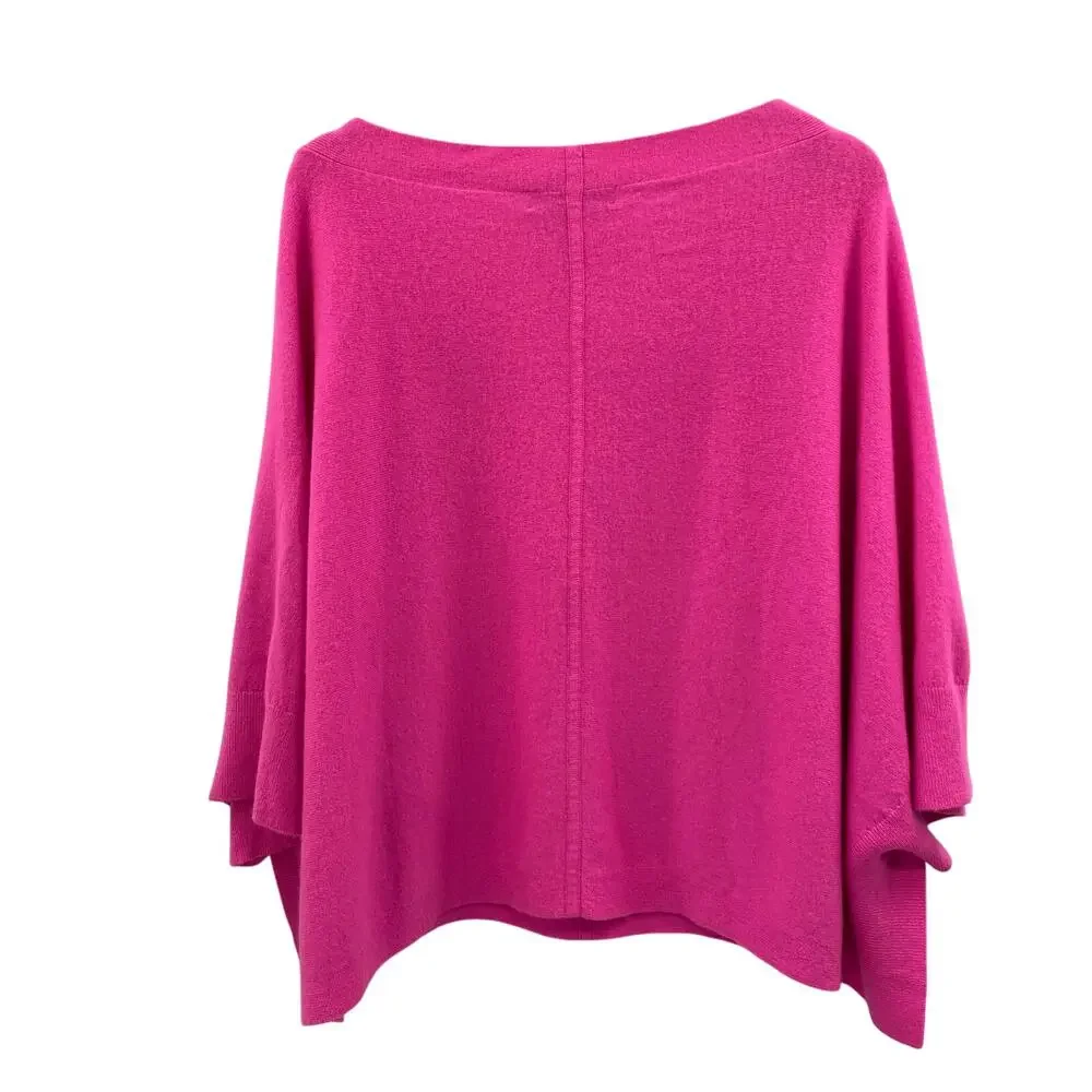 Juicy Couture pink 100% cashmere poncho sweater XS/S